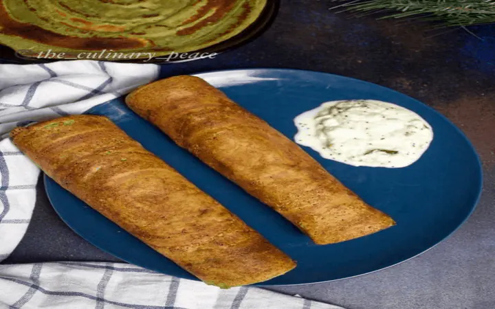Cucumber quinoa dosa