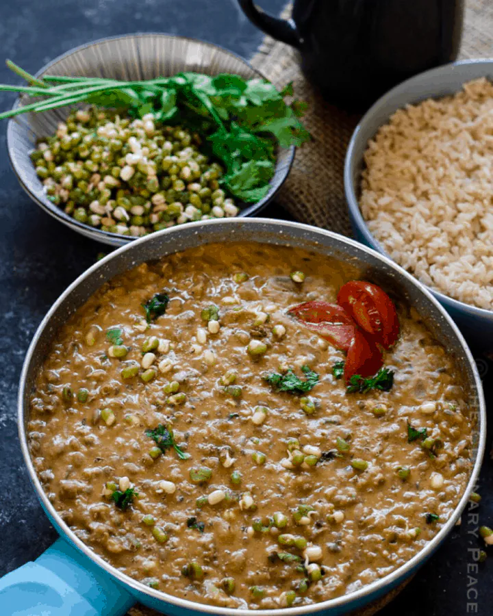 coconut milk green gram curry recipe